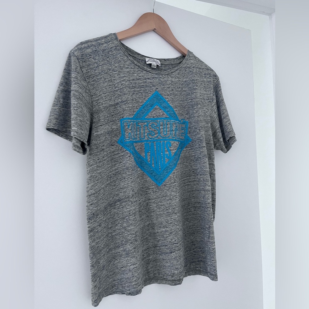 Maison Kitsuné Tee | Kitsuné Paris Print | 100% Cotton | Size Large